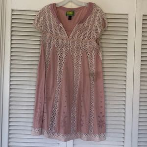 Tracy Porter pink lace dress